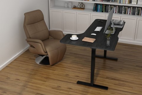 Digitus Elektrycznie regulowany stelaż stołu, dwa silniki, 3-stopniowy, kolor czarny