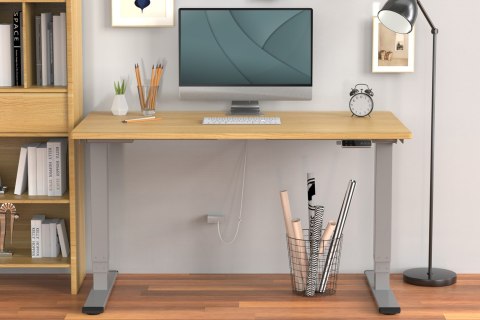 Digitus Elektrycznie regulowany stelaż stołu, dwa silniki, 3-stopniowy, kolor szary