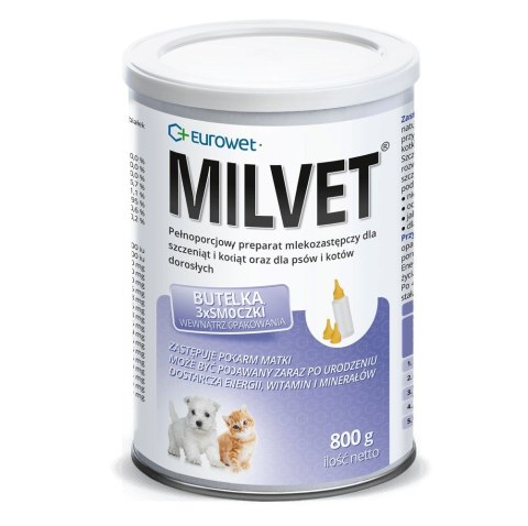 Eurowet Milvet Preparat mlekozastępczy 800g
