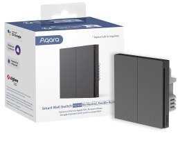 Aqara Smart Wall Switch H1 EU (No Neutral, Double Rocker) -Grey włącznik światła