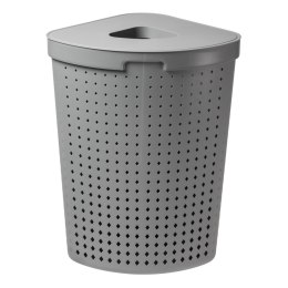 Kosz na pranie narożny Plast Team Seoul 62L szary