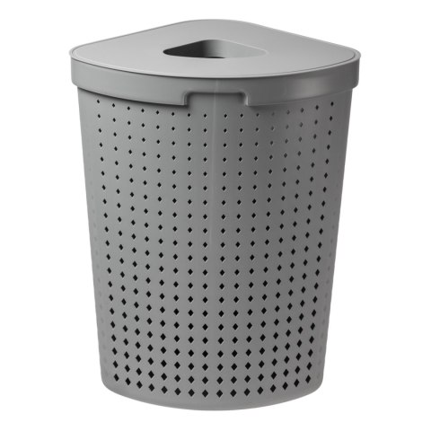 Kosz na pranie narożny Plast Team Seoul 62L szary