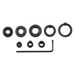 Zestaw ograniczników do wierteł 3-16 mm, 8 szt