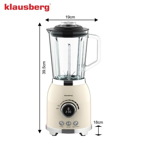 Blender kielichowy, wyświetlacz led,smoothie mikser kruszy lód,1,5l