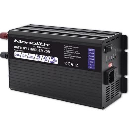 Ładowarka inteligentna Monolith do akumulatorów LiFePO4 AGM GEL SLA 20A 24V