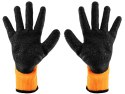 Rękawice robocze ocieplane, poliester powlekany lateksem, 2242X, rozmiar 10