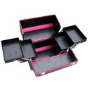 CA34A Kuferek exclusive 35x25x31 różowo-czarny