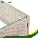 Meble ogrodowe rattanowe beżowe Gardlov 26909