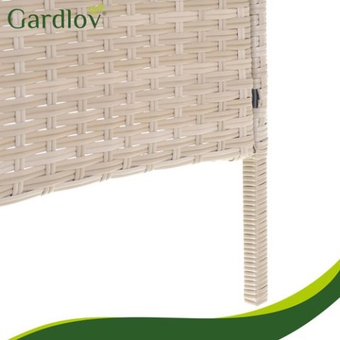 Meble ogrodowe rattanowe beżowe Gardlov 26909