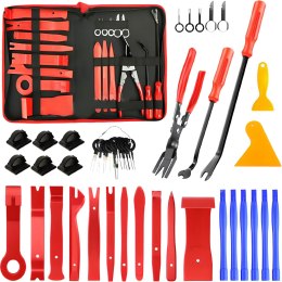 Dźwignie ściągacze demontażu tapicerki spinek 45el -m094 czerwone etui