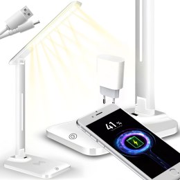 Lampka led biurkowa szkolna biurko nocna ładowarka