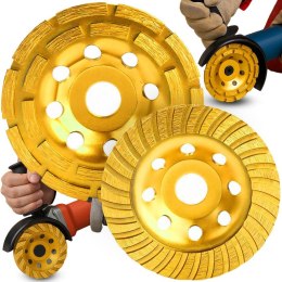 2x tarcza diamentowa do szlifowania betonu 125mm prędkość 80m/s zestaw 2szt- or011168