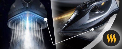 Mocne żelazko parowe duża moc 2400w ceramiczna powłoka anti-drip anti-calc