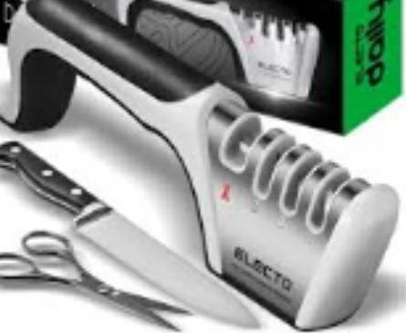 AG422G Ostrzałka do noży 4 stopniowa grey