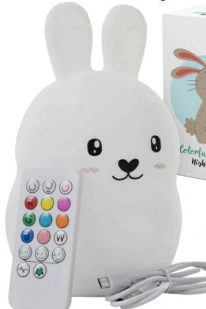 ZD123B Silikonowa lampka nocna królik