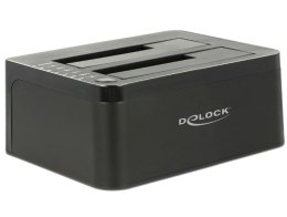 DeLOCK 62661 stacja dokująca do dysków twardych USB 3.2 Gen 1 (3.1 Gen 1) Type-B Czarny