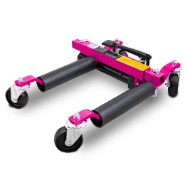 Zestaw rolek manewrowych 680kg hydrauliczne do auta 4szt Bituxx + stojak XL PRO+