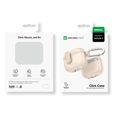 Etui ochronne do słuchawek AirPods 4 Minimal Case - pustynne