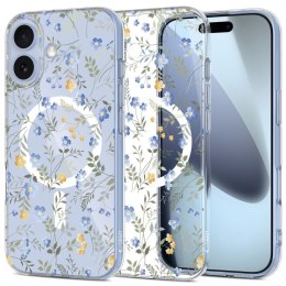 Etui ochronne na iPhone 17 FlexAir MagSafe - stokrotki z liśćmi