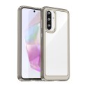 Etui pokrowiec z elastyczną ramką do Samsung Galaxy A26 Outer Space Case - przezroczysto czarny