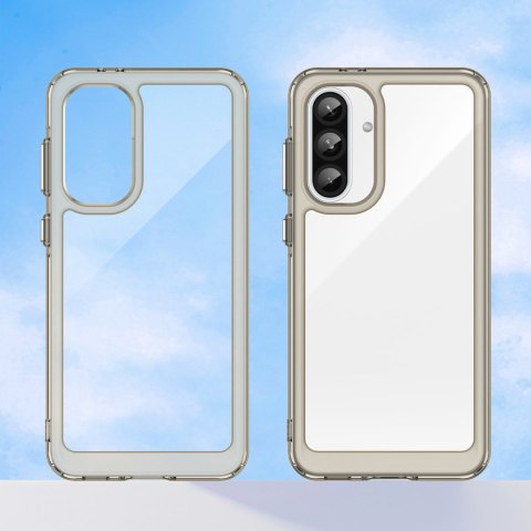 Etui pokrowiec z elastyczną ramką do Samsung Galaxy A26 Outer Space Case - przezroczysto czarny