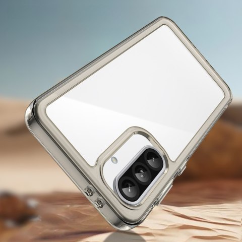 Etui pokrowiec z elastyczną ramką do Samsung Galaxy A26 Outer Space Case - przezroczysto czarny