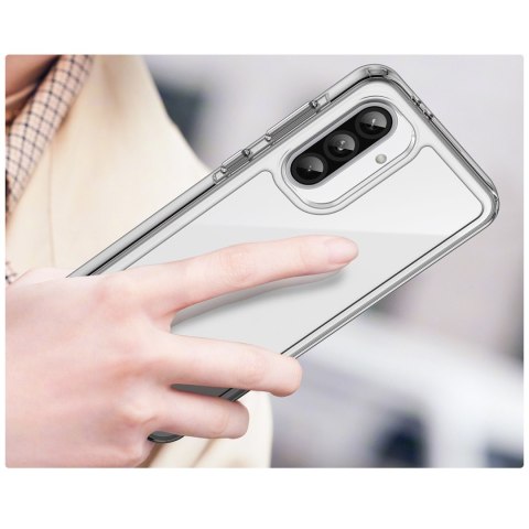 Etui pokrowiec z elastyczną ramką do Samsung Galaxy A26 Outer Space Case - przezroczysty