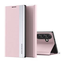 Etui pokrowiec z klapką podstawką na Samsung Galaxy A26 Sleep Case Pro - różowy