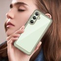 Etui silikonowe z żelową ramką do Samsung Galaxy S24 FE Outer Space Case - przezroczysto-czarne