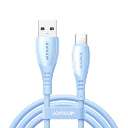 Kabel przewód USB-A - USB-C Vibrant Series 3A 1.2m - niebieski