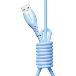 Kabel przewód USB-A - USB-C Vibrant Series 3A 1.2m - niebieski
