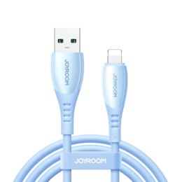 Kabel przewód USB-A - iPhone Lightning Vibrant Series 3A 1.2m - niebieski