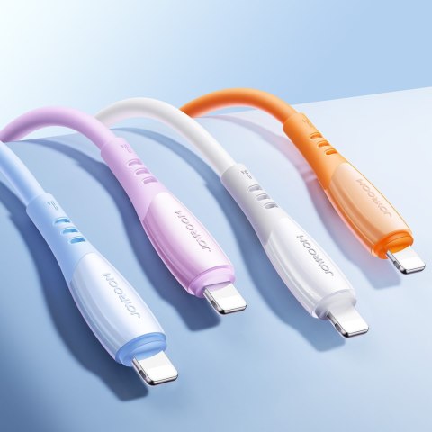 Kabel przewód USB-A - iPhone Lightning Vibrant Series 3A 1.2m - niebieski