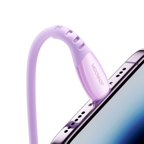 Kabel przewód USB-C - iPhone Lightning Vibrant Series 30W 1.2m - fioletowy