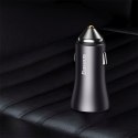 Ładowarka samochodowa 2x USB-A 60W - ciemnoszara