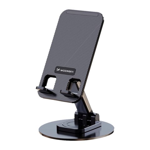 Podstawka stojak stabilny pod telefon tablet - czarny