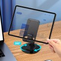 Podstawka stojak stabilny pod telefon tablet - czarny