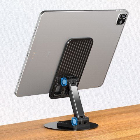 Podstawka stojak stabilny pod telefon tablet - czarny