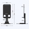 Podstawka stojak stabilny pod telefon tablet - czarny