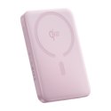 Powerbank 10000mAh 22.5W EnerFill FM12 Qi2 MagSafe z kablem USB-C 20V 3A 30cm - różowy
