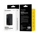 Stacja ładująca biurkowa 4x USB-A 4x USB-C GaN QC3 240W - czarna