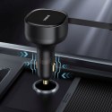 Ładowarka samochodowa 2w1 z dwoma przewodami USB-C 33W - czarna