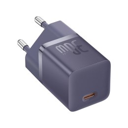 Ładowarka sieciowa USB-C GaN5 30W z kablem USB-C 100W 1m - fioletowa