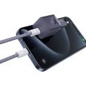 Ładowarka sieciowa USB-C GaN5 30W z kablem USB-C 100W 1m - fioletowa