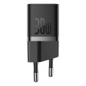 Ładowarka sieciowa USB-C GaN5 30W z kablem USB-C 100W - czarna