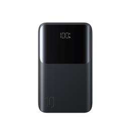 Powerbank 10000mAh 22.5W USB-A USB-C z wyświetlaczem JR-QP191 Mini - czarny