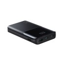 Powerbank 10000mAh 22.5W USB-A USB-C z wyświetlaczem JR-QP191 Mini - czarny