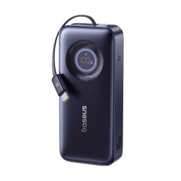 Powerbank 10000mAh 45W USB-C EnerCore CR11 ze zwijanym kablem USB-C - czarny