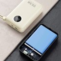Powerbank K14+ 20000mAh 22.5W USB-C USB-A z wbudowanymi kablami iPhone Lightning USB-C - biały