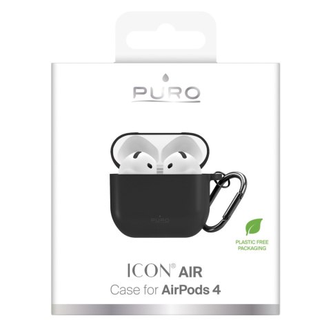 Etui pokrowiec na słuchawki AirPods 4 Icon - czarny